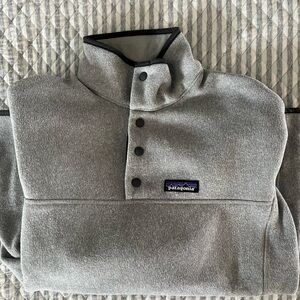 Patagonia Light Gray Snap Better Sweater Pullover